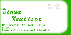 diana neuliszt business card